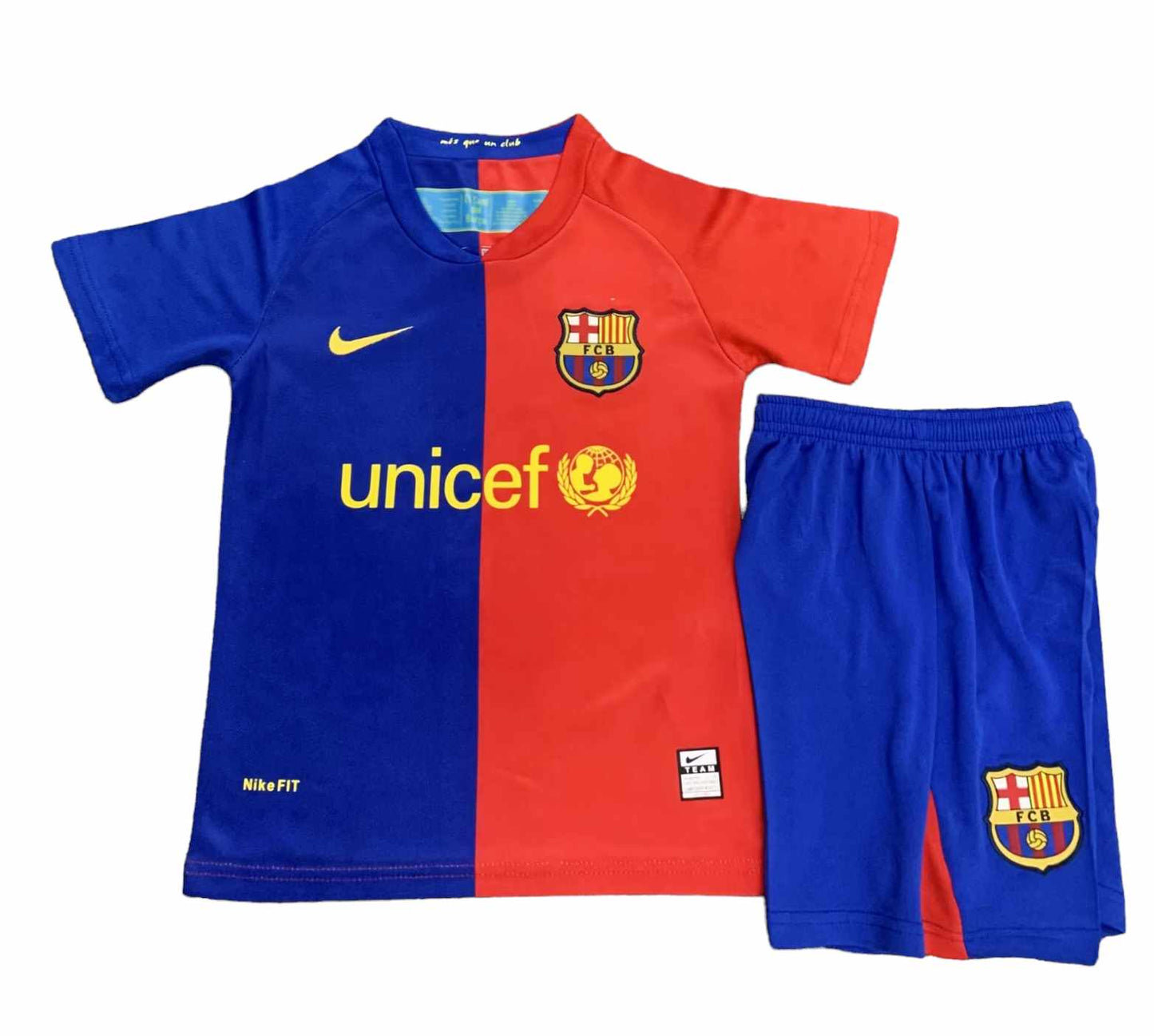Retro Barcelona Home Kids Kit 2008/2009 - Retro Shirt Stories