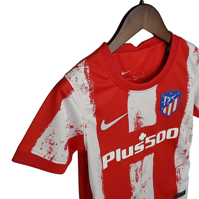 Atlético Madrid Home Kids Kit 2021/2022 - Retro Shirt Stories