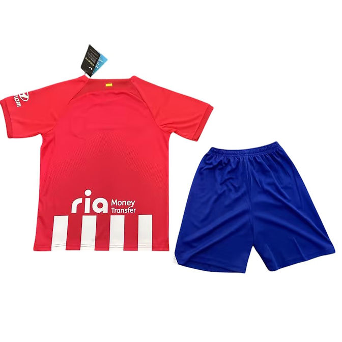 Atlético Madrid Home Kids Kit 2023/2024 - Retro Shirt Stories