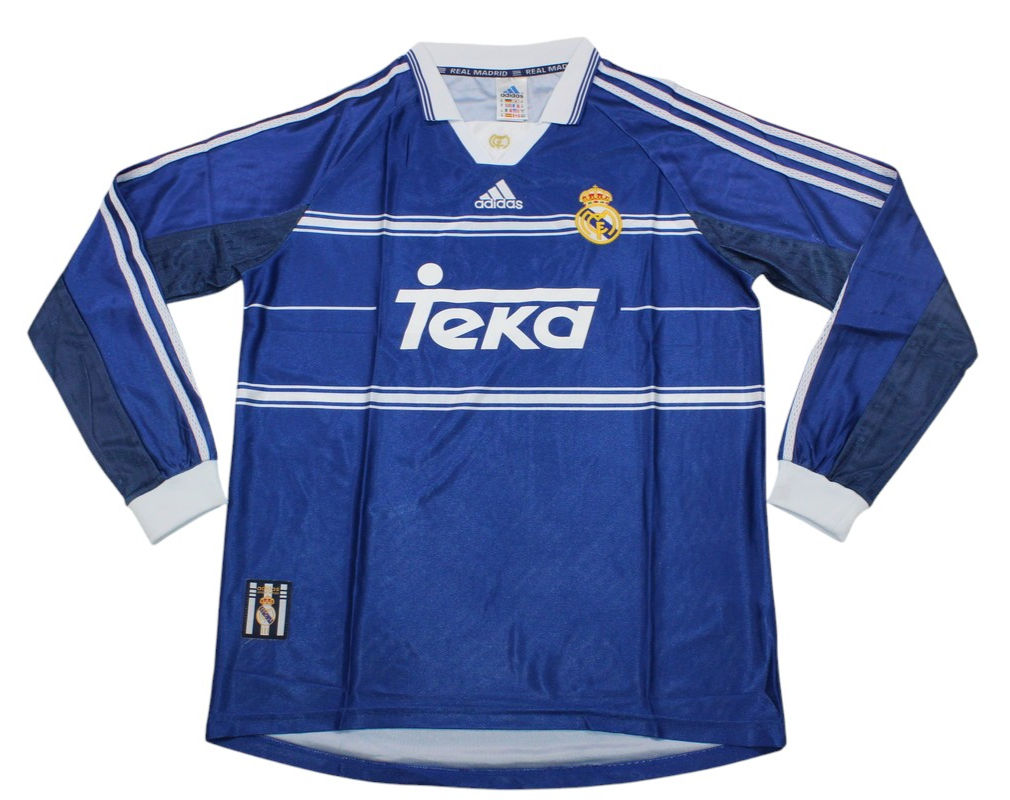 Retro Real Madrid Away LS Shirt 1998/1999 - Time Warp Kits