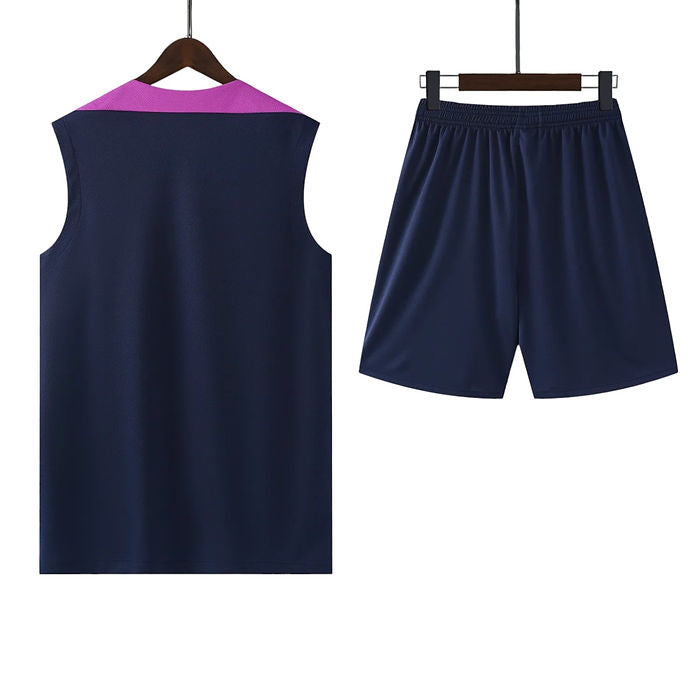 Barcelona 2025/2026 Training Vest Kit Navy - Retro Shirt Stories