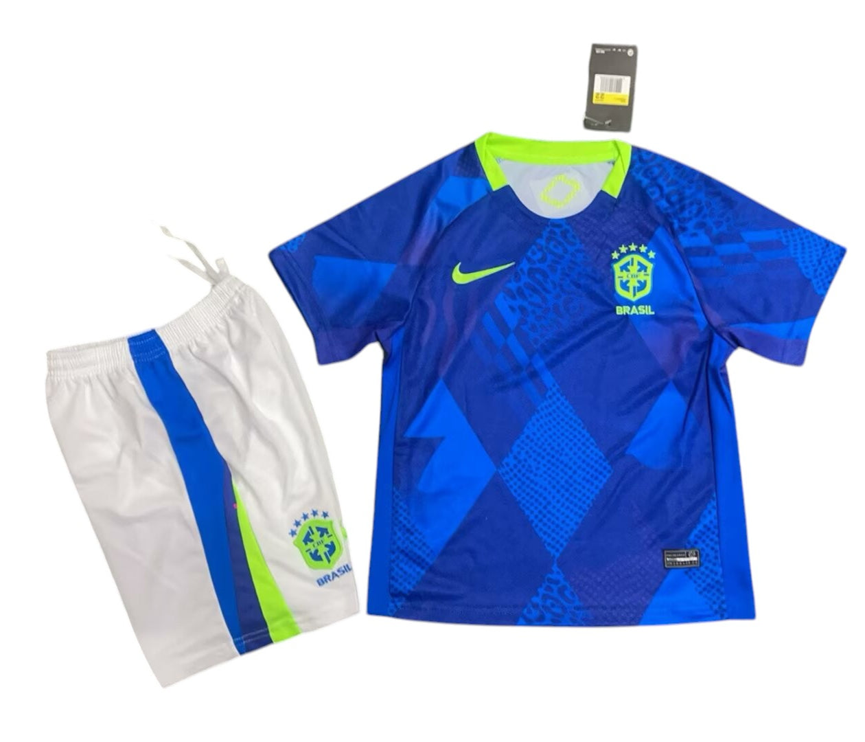 Brazil Away Kids Kit 2025 - Retro Shirt Stories