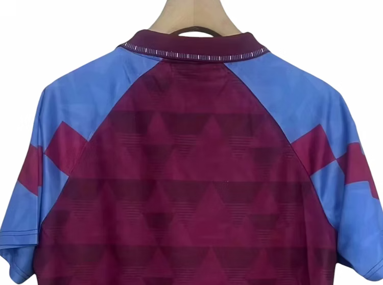 Retro Aston Villa Home Shirt 1990/1992 - Time Warp Kits