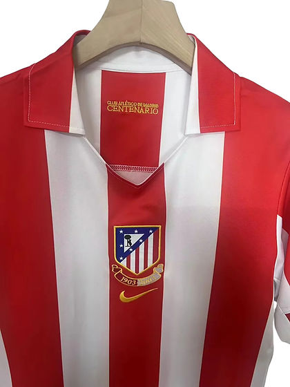 Retro Atlético Madrid 100th Anniversary Home Shirt 2003/2004 - Retro Shirt Stories