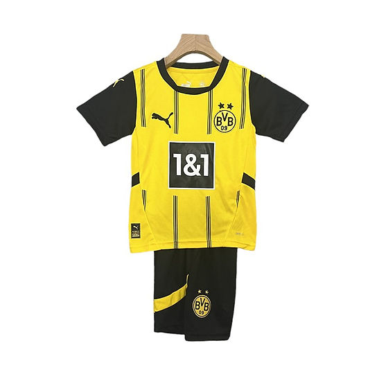 Borussia Dortmund Home Kids Kit 2024/2025 - Retro Shirt Stories