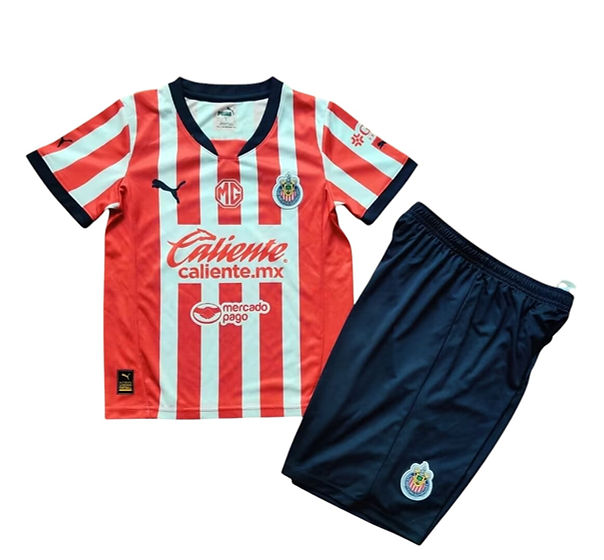 Chivas Home Kids Kit 2024/2025 - Retro Shirt Stories