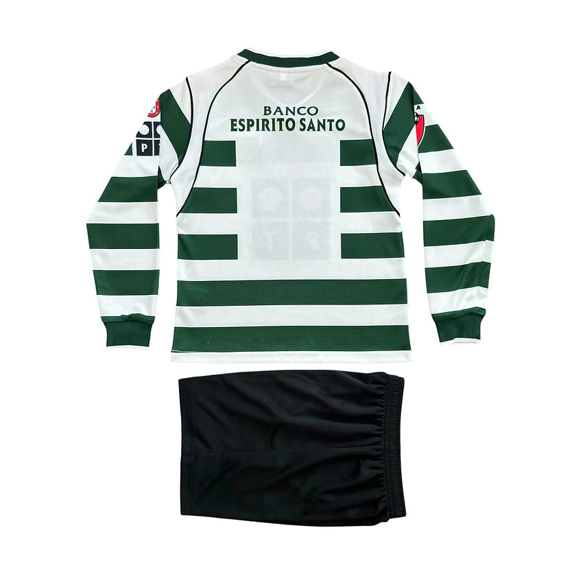 Retro Sporting Lisbon LS Home Kids Kit 2001/2003 - Retro Shirt Stories