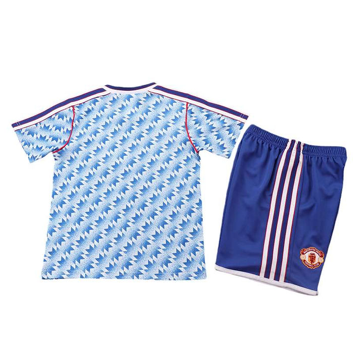 Retro Manchester United Away Kids Kit 1991/1992 - Retro Shirt Stories