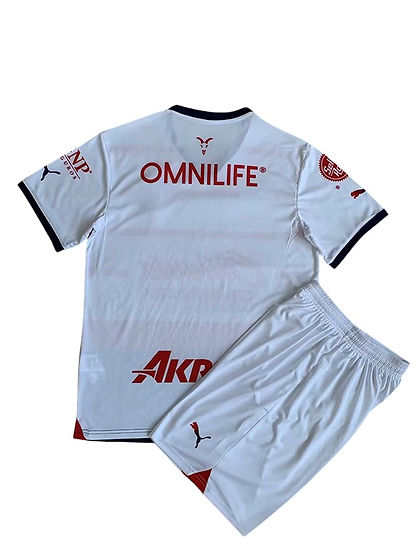Chivas Away Kids Kit 2023/2024 - Retro Shirt Stories