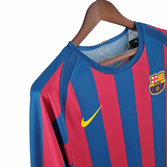 Retro Barcelona LS Home Shirt 2005/2006 - Retro Shirt Stories