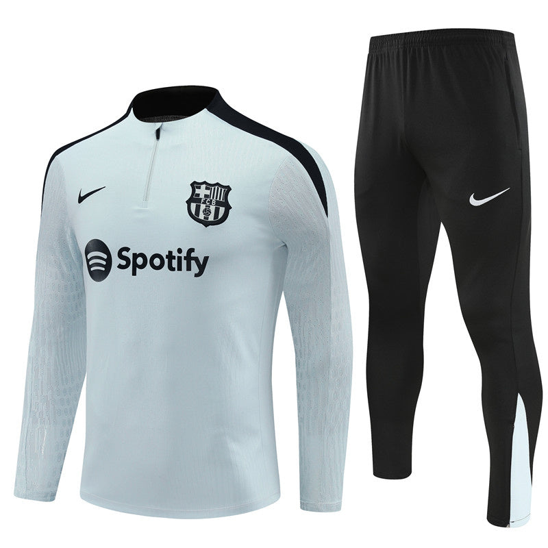 Barcelona Half Zip 2024/2025 Training Kit White - Retro Shirt Stories
