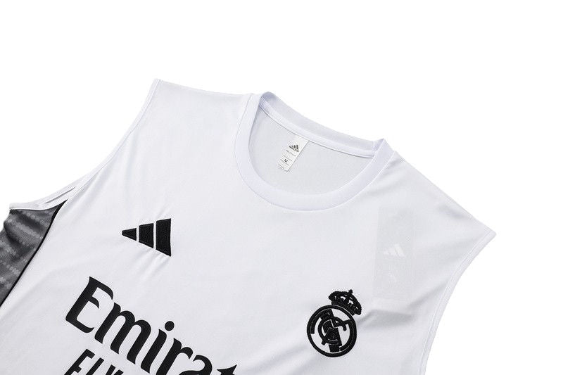 Real Madrid 2025/2026 Training Vest Kit White - Retro Shirt Stories