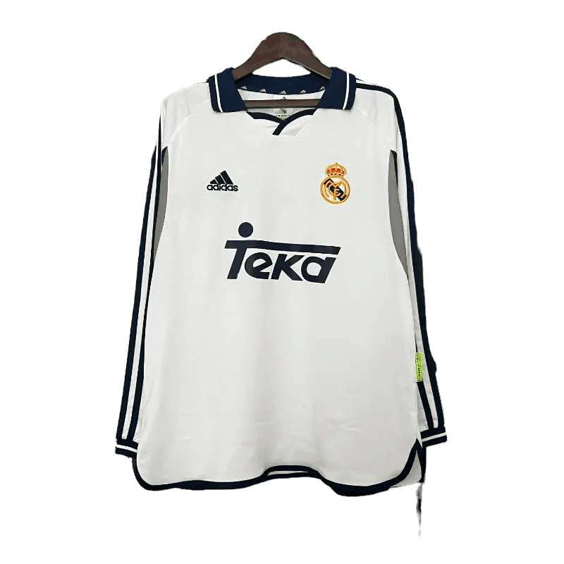 Retro Real Madrid Home LS Shirt 2000/2001 - Time Warp Kits