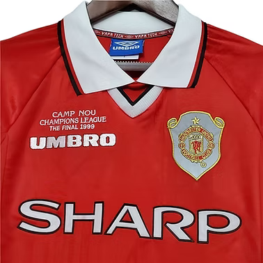 Retro Manchester United LS Home Shirt (CL Final edition) 1998/1999 - Retro Shirt Stories