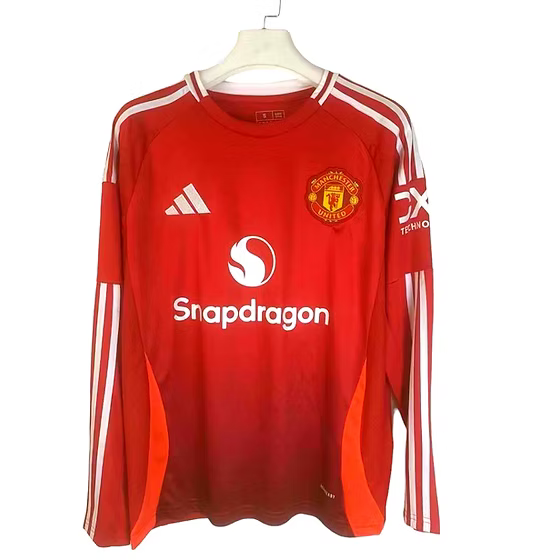 Manchester United LS Home Shirt 2024/2025 - Retro Shirt Stories