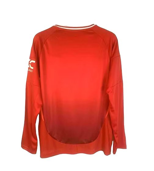 Manchester United LS Home Shirt 2024/2025 - Retro Shirt Stories