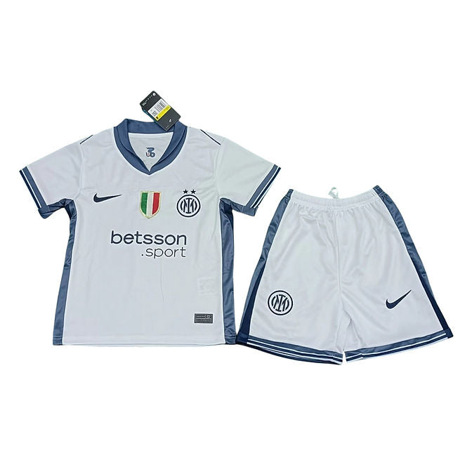 Inter Milan Away Kids Kit 2024/2025 - Retro Shirt Stories