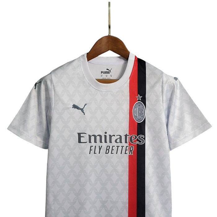 AC Milan Away Kids Kit 2023/2024 - Retro Shirt Stories