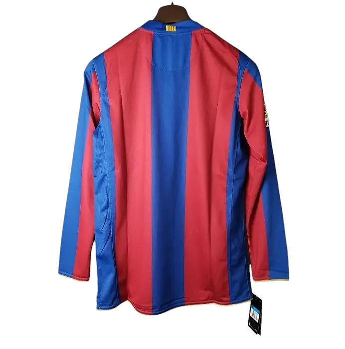 Retro Barcelona LS Home Shirt 2007/2008 - Retro Shirt Stories