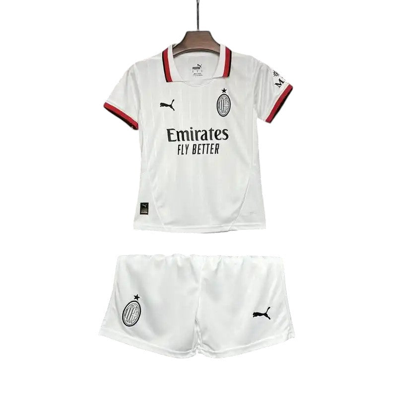 AC Milan Away Kids Kit 2024/2025 - Retro Shirt Stories