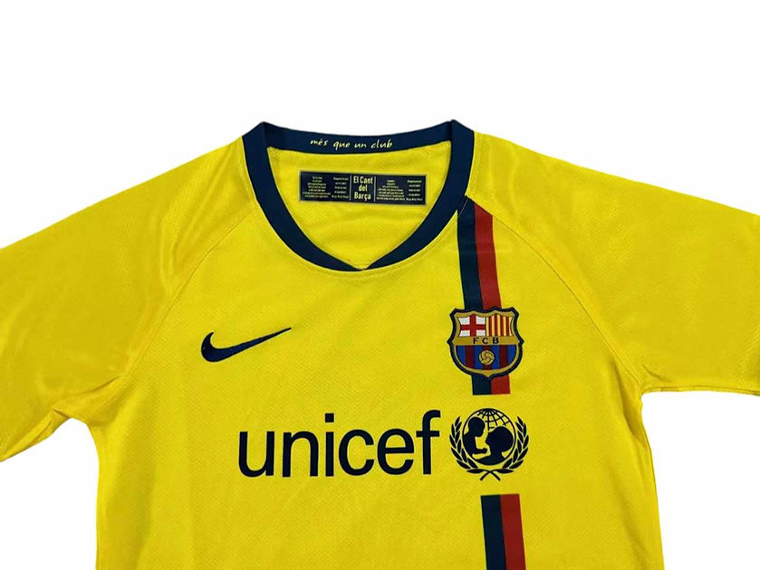 Retro Barcelona Away Kids Kit 2008/2009 - Retro Shirt Stories