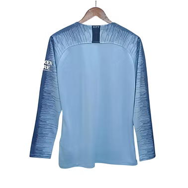 Manchester City LS Home Shirt 2018/2019 - Retro Shirt Stories