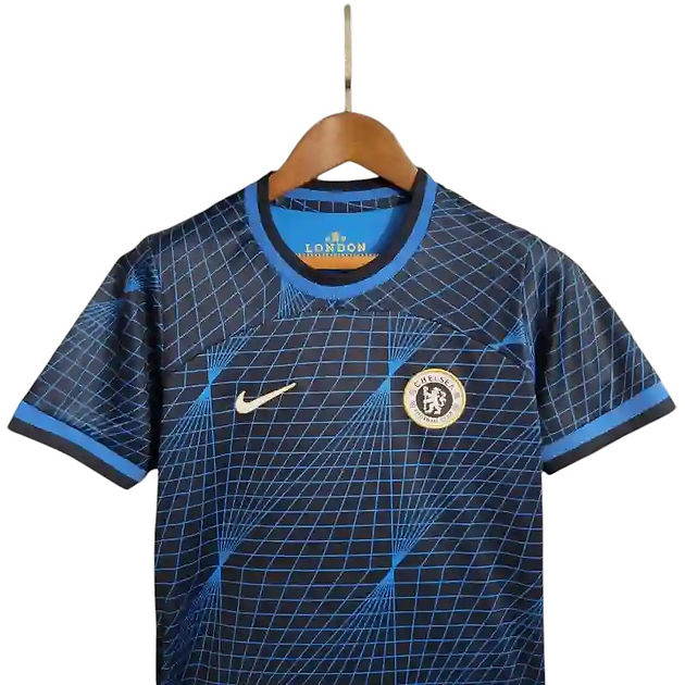 Chelsea Away Kids Kit 2023/2024 - Retro Shirt Stories