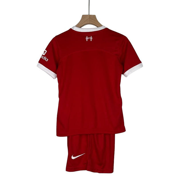 Liverpool Home Kids Kit 2023/2024 - Retro Shirt Stories