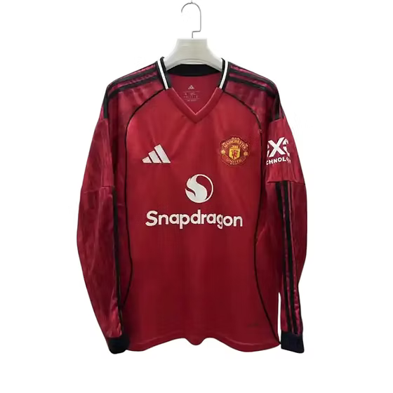Manchester United LS Home Shirt 2025/2026 - Retro Shirt Stories