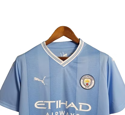 Manchester City Home Shirt 2023/2024 - Retro Shirt Stories