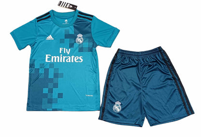 Retro Real Madrid 3rd Kids Kit 2017/2018 - Retro Shirt Stories