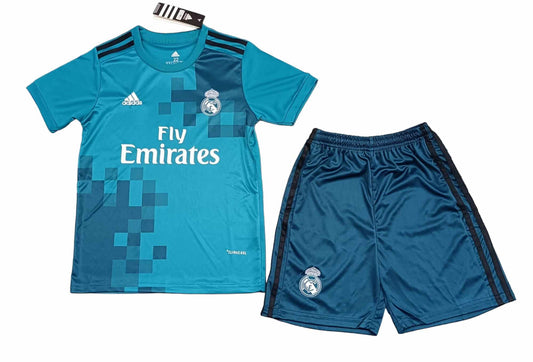 Retro Real Madrid 3rd Kids Kit 2017/2018 - Retro Shirt Stories