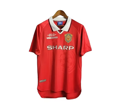 Retro Manchester United Home Shirt (CL Final edition) 1998/1999 - Retro Shirt Stories