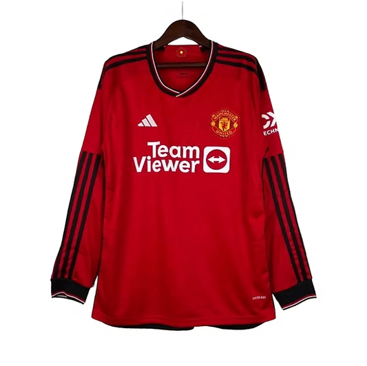 Manchester United Home LS Shirt 2023/2024 - Retro Shirt Stories