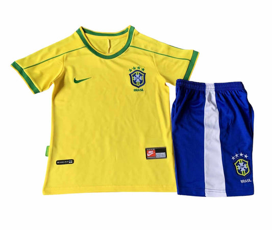 Retro Brazil Home Kids Kit 1998 - Retro Shirt Stories