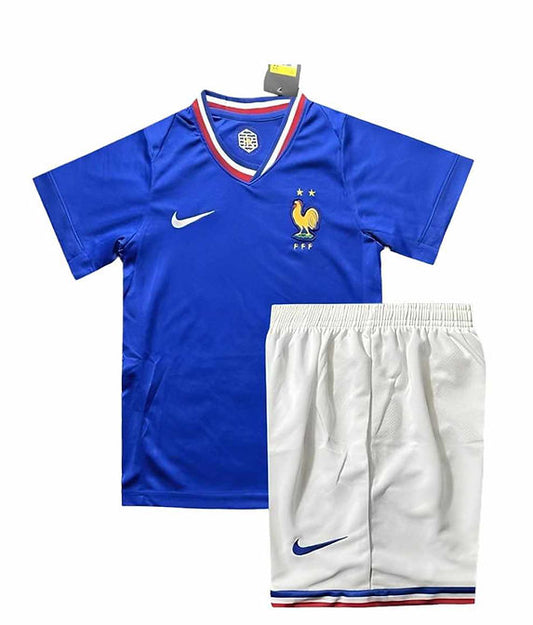 Euro 2024 France Home Kids Kit - Retro Shirt Stories