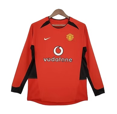 Retro Manchester United Home LS Shirt 2002/2004 - Retro Shirt Stories