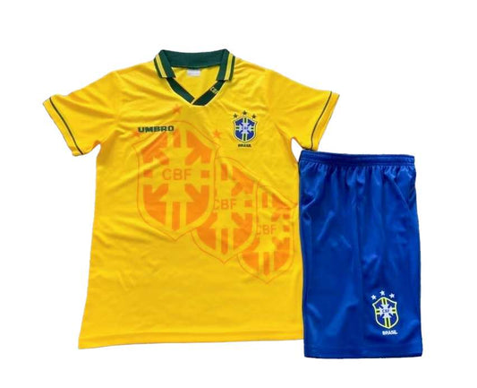 Retro Brazil Home Kids Kit 1994 - Retro Shirt Stories