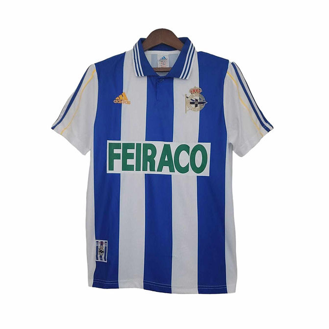 Retro Deportivo La Coruna Home Shirt 1999/2000 - Retro Shirt Stories