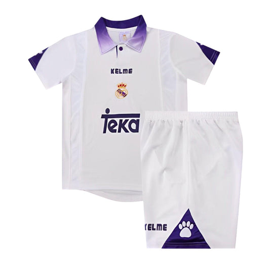 Retro Real Madrid Home Kids Kit 1996/1997 - Retro Shirt Stories