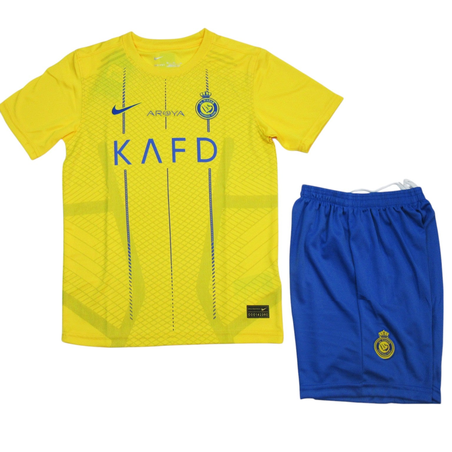 Al-Nassr Home Kids Kit 2023/2024 - Retro Shirt Stories