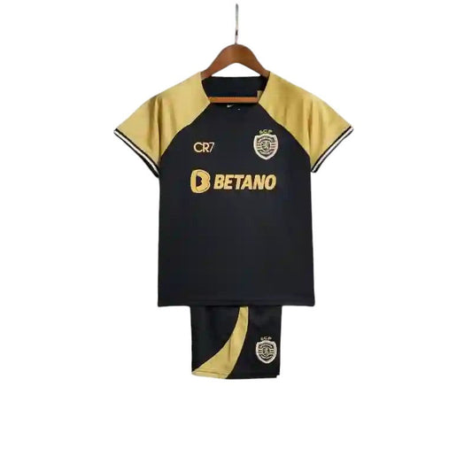 Sporting Lisbon Away Kids Kit 2023/2024 - Retro Shirt Stories