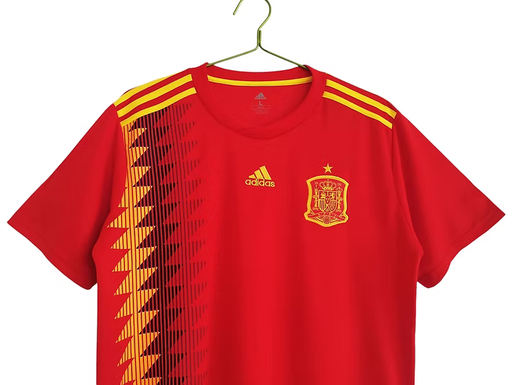 Retro Spain Home Shirt 2018 - Retro Shirt Stories