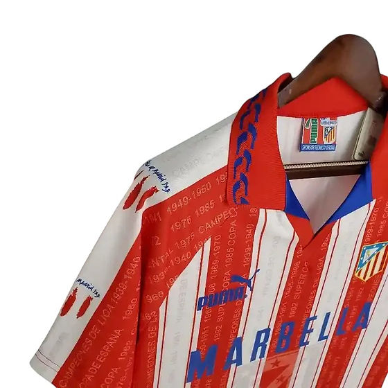 Retro Atlético Madrid Home Shirt 1995/1996 - Retro Shirt Stories