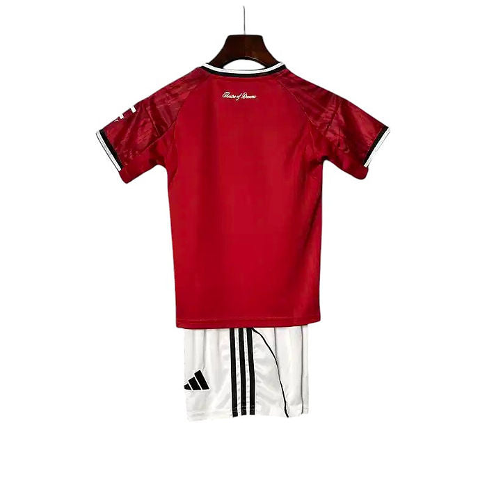 Manchester United Home Kids Kit 2025/2026 - Retro Shirt Stories