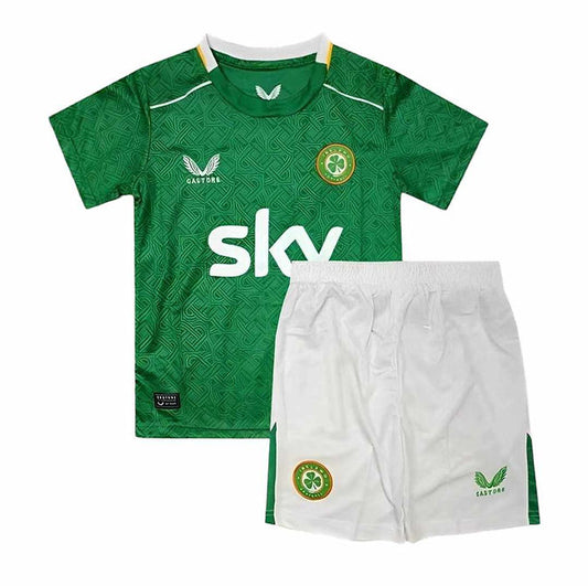 Republic of Ireland Home Kids Kit 2024 - Retro Shirt Stories
