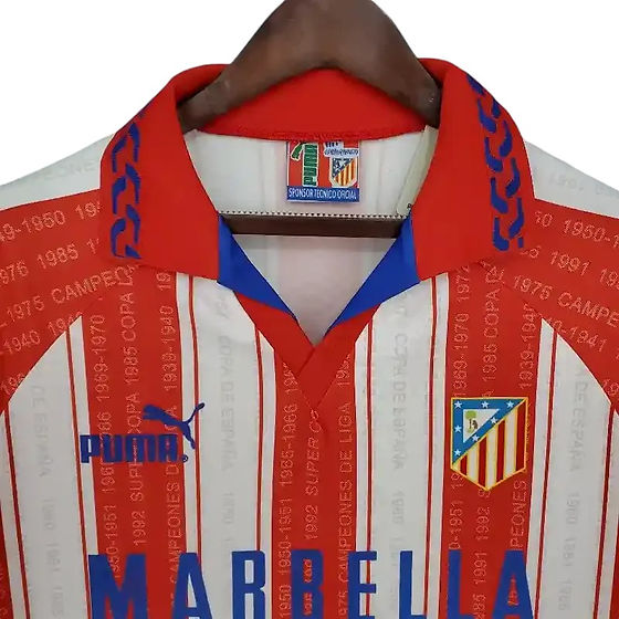 Retro Atlético Madrid Home Shirt 1995/1996 - Retro Shirt Stories