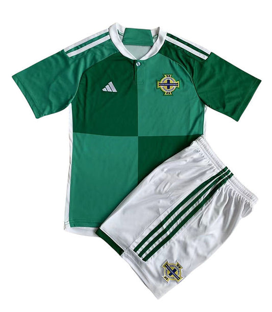 Northern Ireland Home Kids Kit 2023 - Retro Shirt Stories