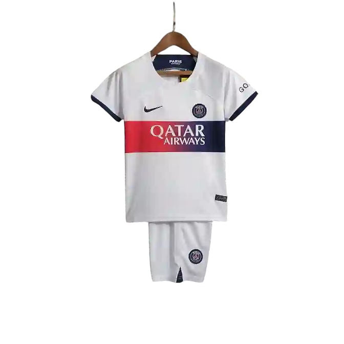 PSG Away Kids Kit 2023/2024 - Retro Shirt Stories