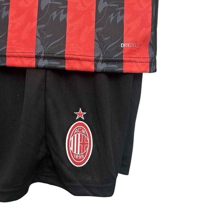 AC Milan Home Kids Kit 2025/2026 - Retro Shirt Stories